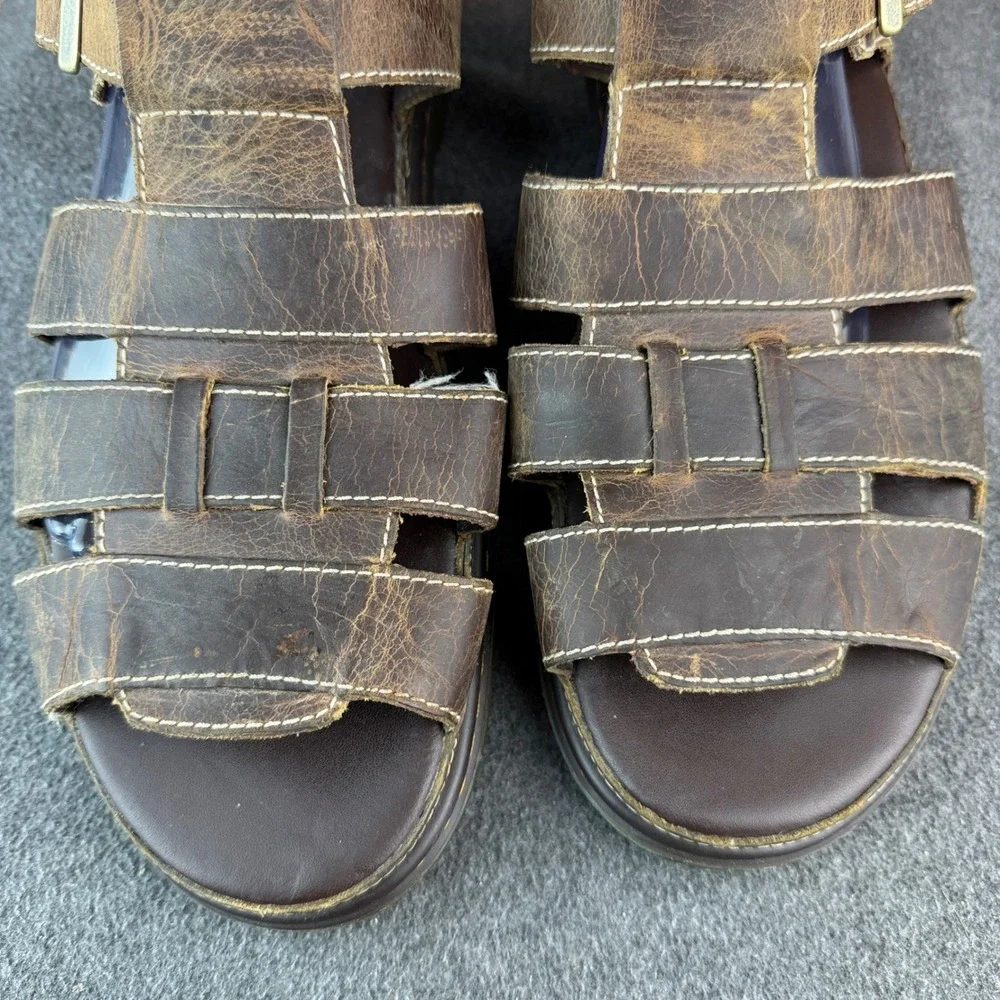 Dr. Martens Wrenlie Grizzly Leather Fisherman Sandals Men's Size 14